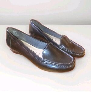 Anne Klein iflex Women's Shiny Navy Blue Loafers Women's 6